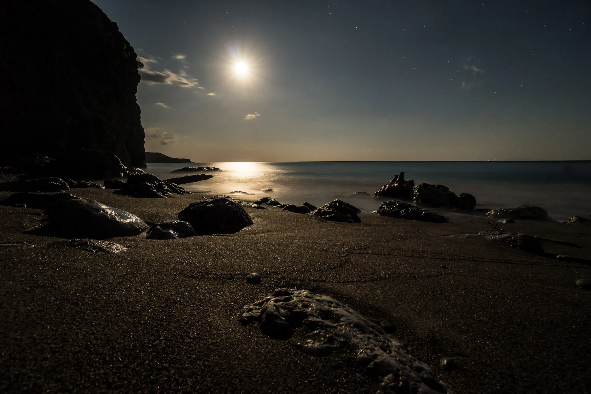 Full moon beach